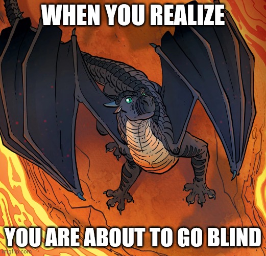 I wish there were more wof fans on this wobsite | WHEN YOU REALIZE; YOU ARE ABOUT TO GO BLIND | image tagged in starflight needs help | made w/ Imgflip meme maker