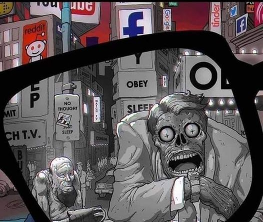 They Live glasses view Blank Meme Template