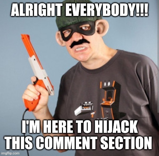 Comment section hijacker | image tagged in fun | made w/ Imgflip meme maker