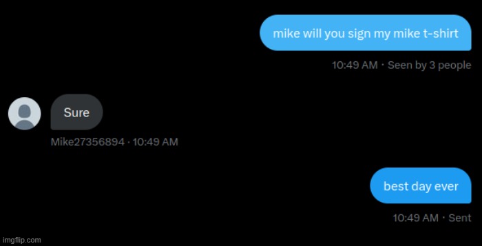 i forgot i was in a gc with Mike27356894 once | made w/ Imgflip meme maker