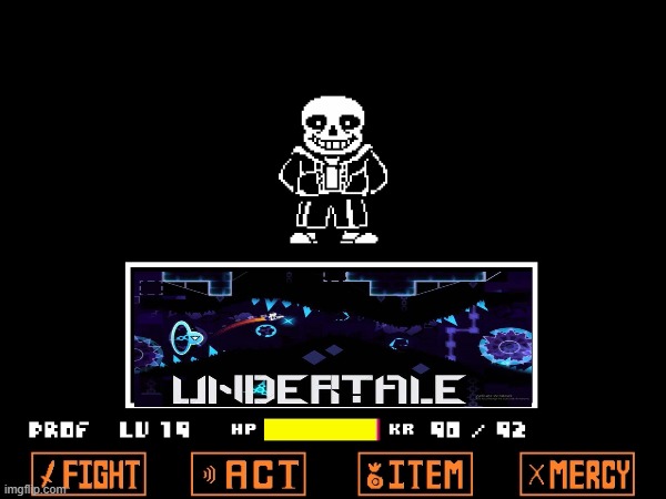 The Most Evil Thumbnail ever | image tagged in geometry dash,sans undertale,undertale | made w/ Imgflip meme maker