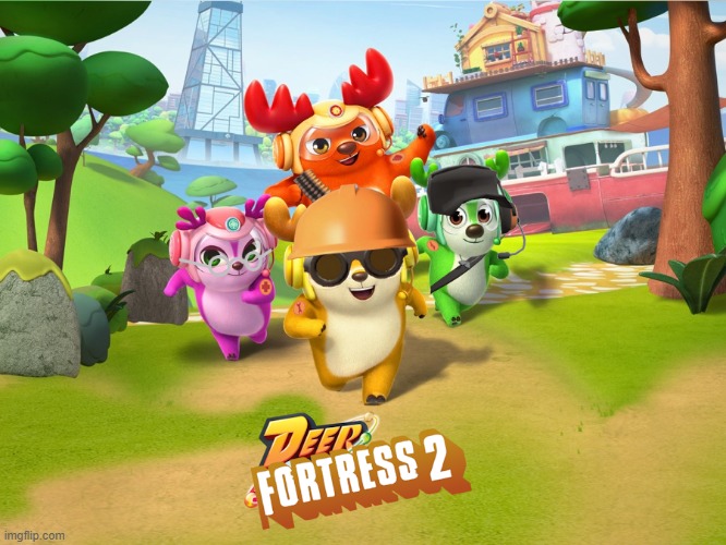 Deer Fortress 2 | image tagged in memes,funny,team fortress 2,teamfortress2,deersquad,deer squad | made w/ Imgflip meme maker