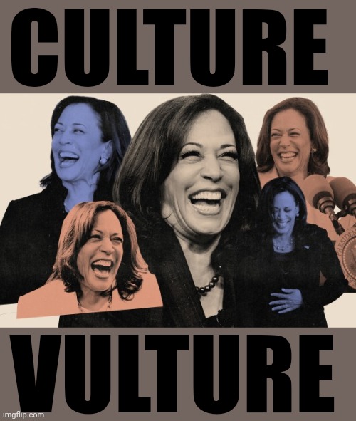 Kamala ain't black. | CULTURE; VULTURE | image tagged in kamala harris | made w/ Imgflip meme maker