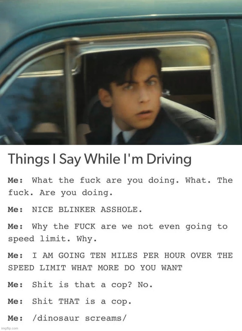 Driving | image tagged in umbrella academy meme | made w/ Imgflip meme maker