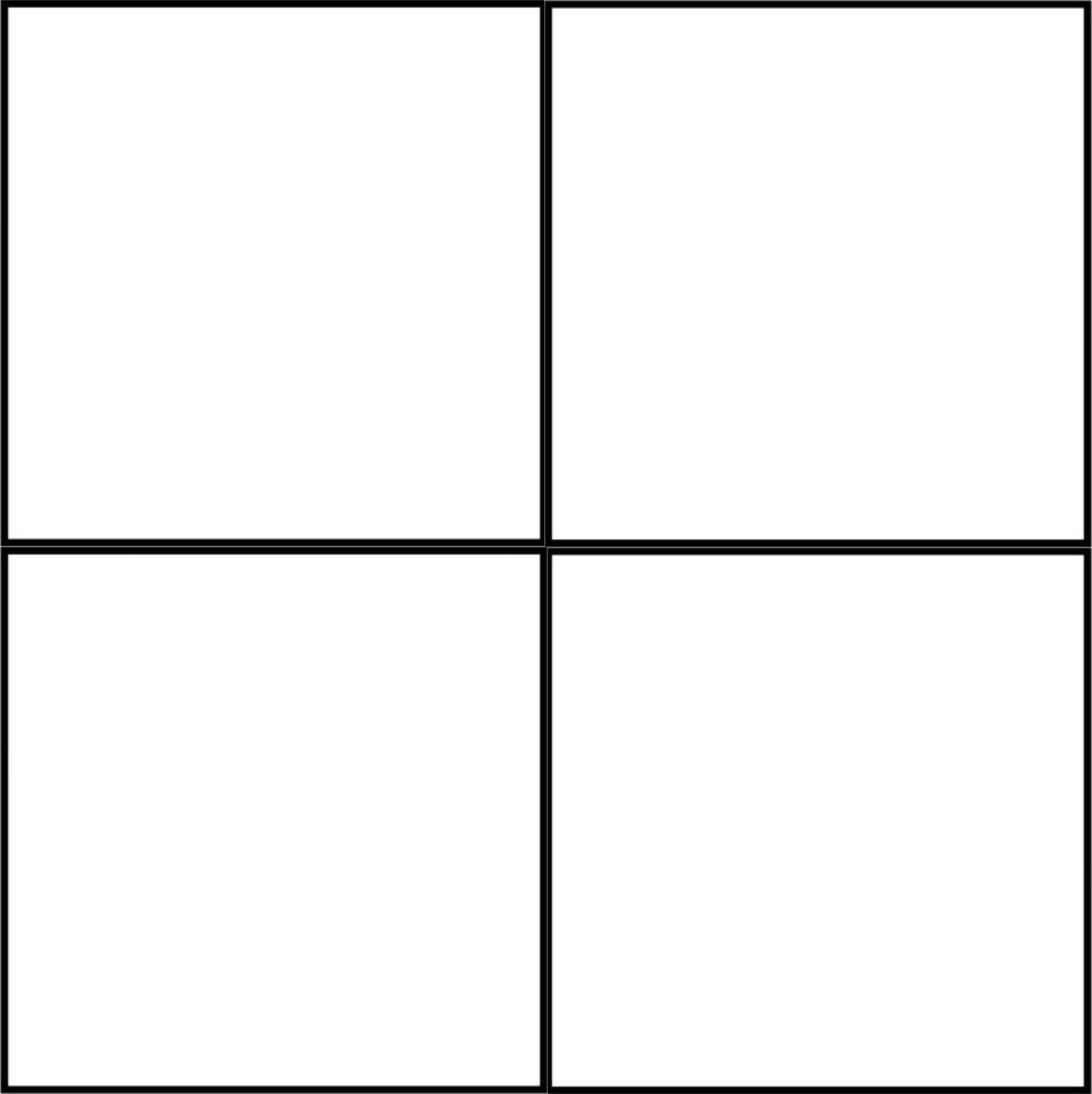 High Quality 4 squares blank comic template Blank Meme Template