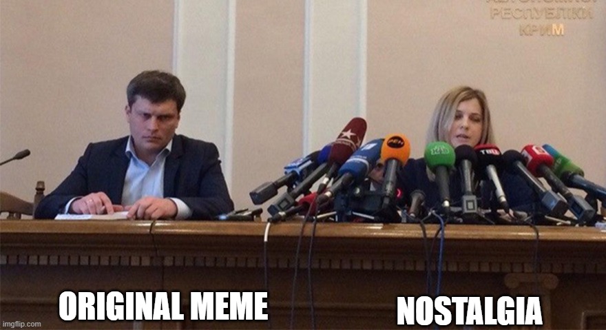 Man and woman microphone | ORIGINAL MEME; NOSTALGIA | made w/ Imgflip meme maker