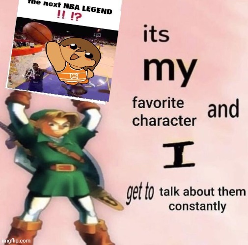 i have 8 templates of him, most are reaction ones lmao | image tagged in it is my favorite character and i get get talk them constantly | made w/ Imgflip meme maker