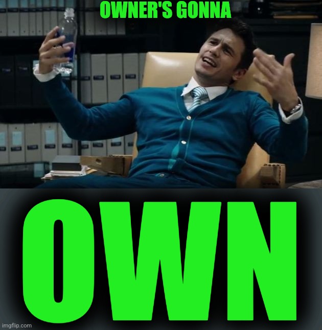 The Interview James Franco | OWNER'S GONNA OWN | image tagged in the interview james franco | made w/ Imgflip meme maker