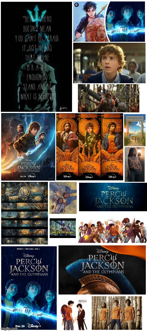 Percy Jackson & the Olympians | image tagged in percy jackson,annabeth chase,grover underwood,season 1 | made w/ Imgflip meme maker