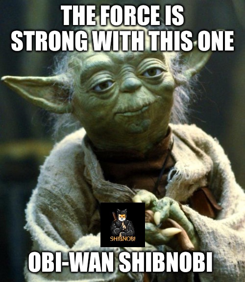 Star Wars Yoda | THE FORCE IS STRONG WITH THIS ONE; OBI-WAN SHIBNOBI | image tagged in memes,star wars yoda | made w/ Imgflip meme maker