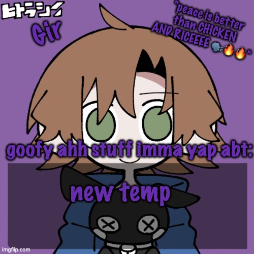 girs announcement | new temp | image tagged in girs announcement | made w/ Imgflip meme maker