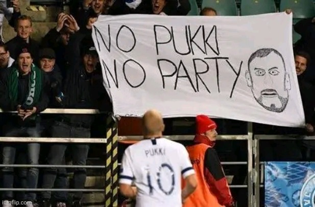 No pukki no party | image tagged in memes,fun,funny memes,football | made w/ Imgflip meme maker