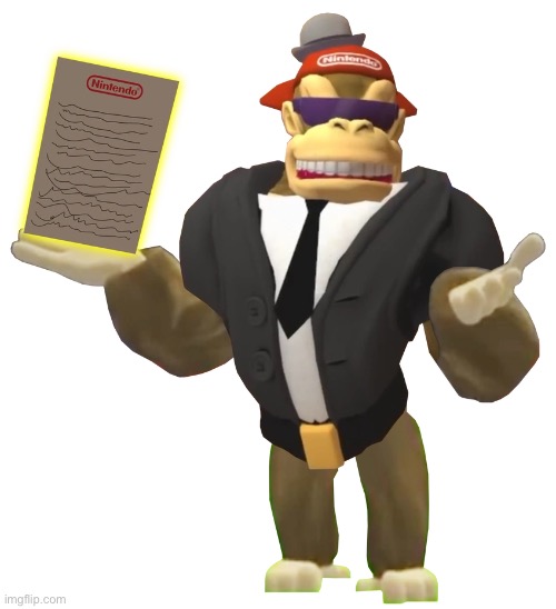 Lawyer Kong (SMG4) | image tagged in lawyer kong smg4 | made w/ Imgflip meme maker