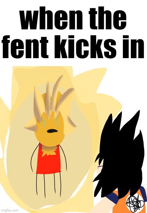 (random art with LEDs oc) | when the fent kicks in | made w/ Imgflip meme maker