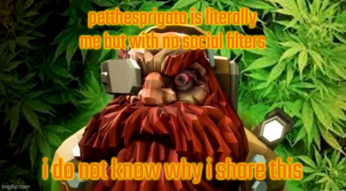 nobody gives a shit ❗❗❗ | petthesprigato is literally me but with no social filters; i do not know why i share this | image tagged in weed | made w/ Imgflip meme maker