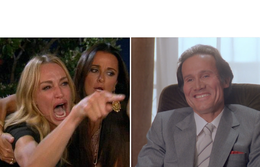 WOMAN YELLING AT HENRY SILVA Blank Meme Template