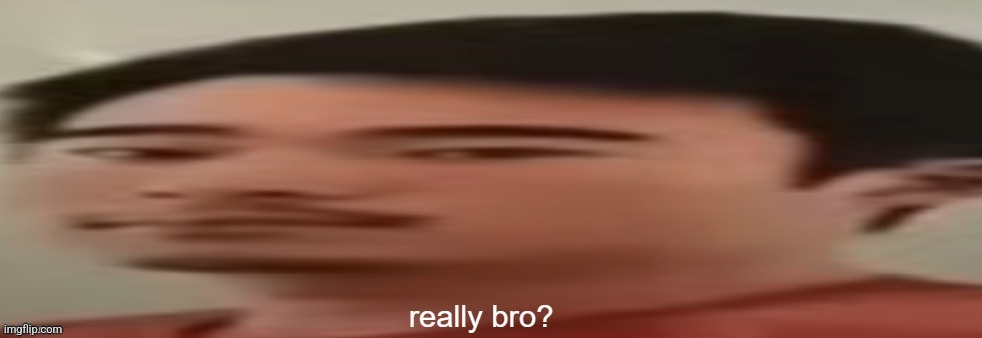 Really Bro | image tagged in really bro | made w/ Imgflip meme maker