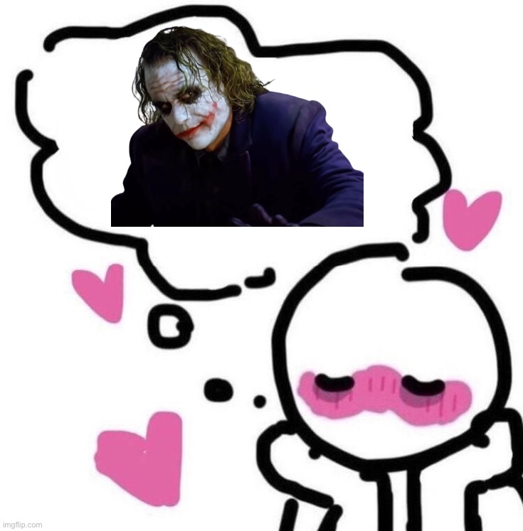 Joining Silv3r_Kristal‘s trend. Here's my crush. :) | image tagged in thinking template,lgbtq,trends,crush,the joker,the dark knight | made w/ Imgflip meme maker