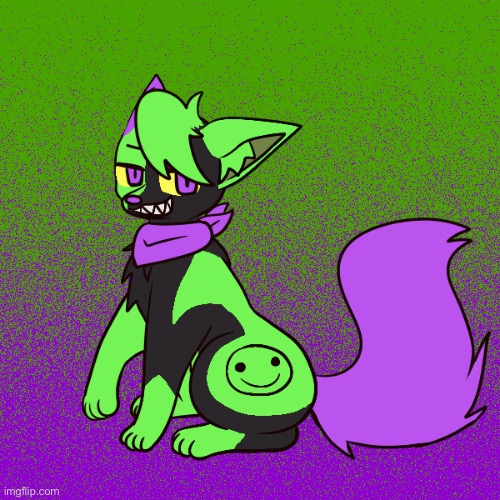 Joker inspired picrew fox | image tagged in lgbtq,picrew,foxes,fox,joker,the joker | made w/ Imgflip meme maker