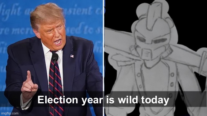 Vote EC for president for a safer and more secure America! | Election year is wild today | image tagged in trump v biden debate | made w/ Imgflip meme maker