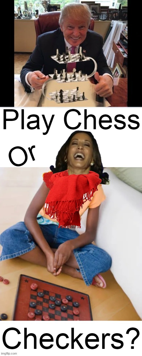 It's hard to soar with the eagles when you're surrounded by turkeys. | image tagged in political humor,donald trump,kamala harris,chess,checkers,choices | made w/ Imgflip meme maker