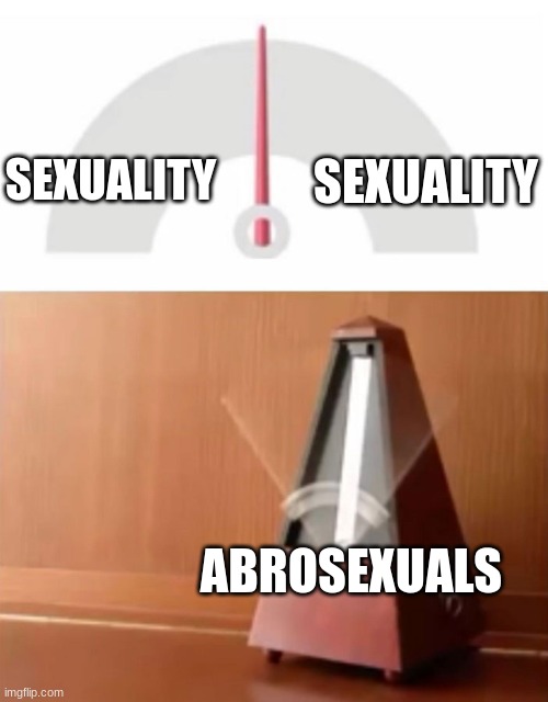 remade it bc it had a typo! | SEXUALITY; SEXUALITY; ABROSEXUALS | image tagged in metronome | made w/ Imgflip meme maker