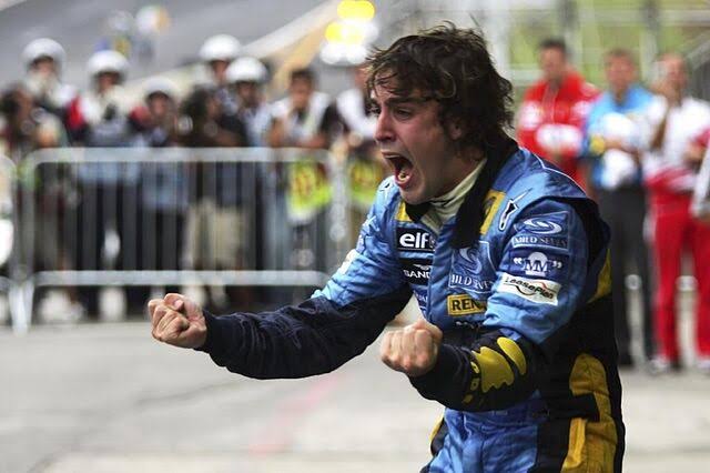 Alonso celebrates Blank Meme Template