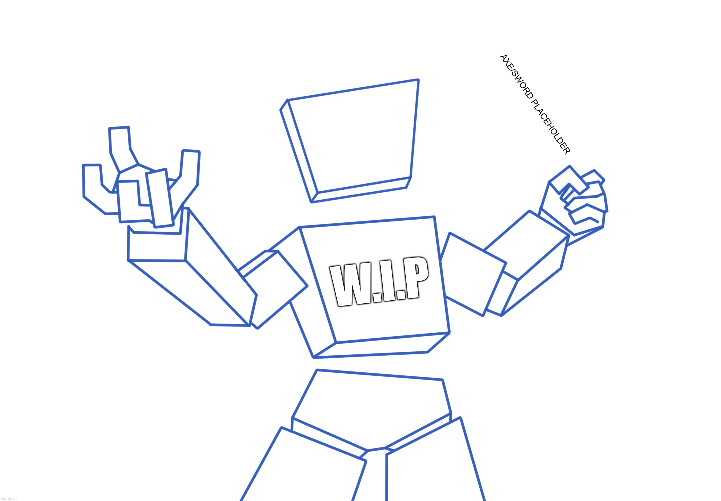 Ngl it kinda looks stupid for now | AXE/SWORD PLACEHOLDER; W.I.P | made w/ Imgflip meme maker