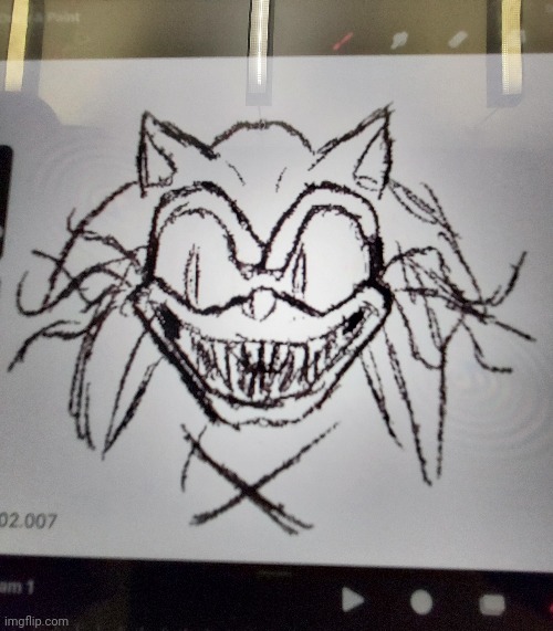 Evil sonic | made w/ Imgflip meme maker