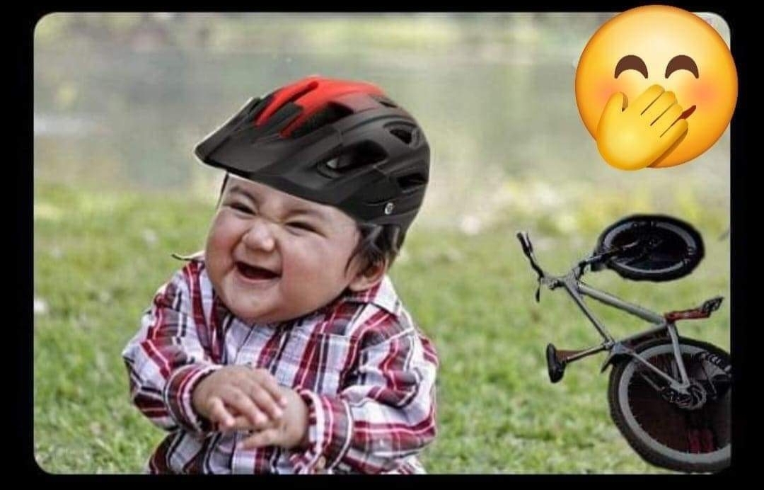 Niño malo bici Blank Meme Template