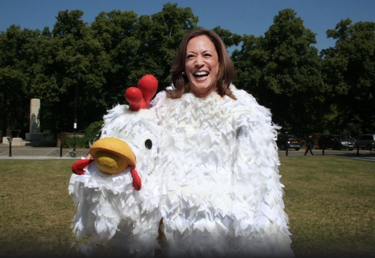 Chicken-Mala Harris Blank Meme Template