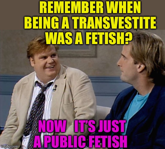 A public fetish | REMEMBER WHEN BEING A TRANSVESTITE WAS A FETISH? NOW   IT’S JUST A PUBLIC FETISH | image tagged in remember that time | made w/ Imgflip meme maker