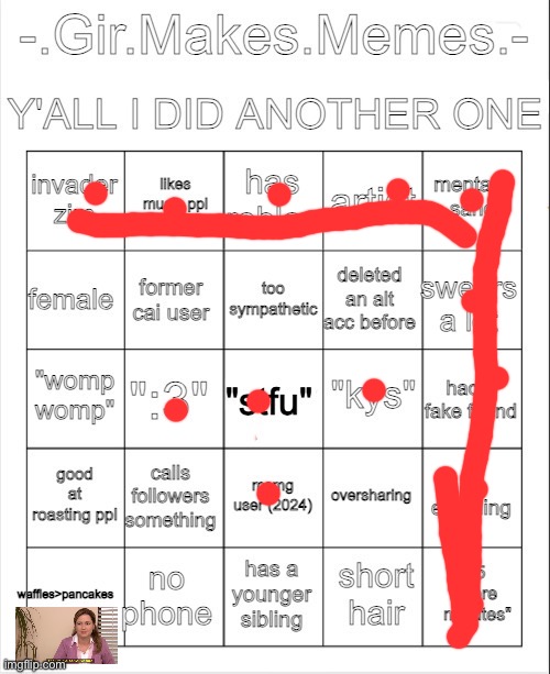 Girs bingo | image tagged in girs bingo | made w/ Imgflip meme maker