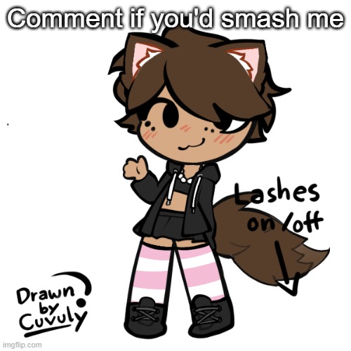 WE GETTING 0 COMMENTS WITH THIS ONE | Comment if you'd smash me | image tagged in neko picrew | made w/ Imgflip meme maker