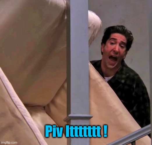 Ross Pivot | Piv Ittttttt ! | image tagged in ross pivot | made w/ Imgflip meme maker