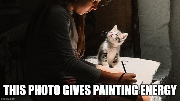 Rennaisance Cat | THIS PHOTO GIVES PAINTING ENERGY | image tagged in cats | made w/ Imgflip meme maker