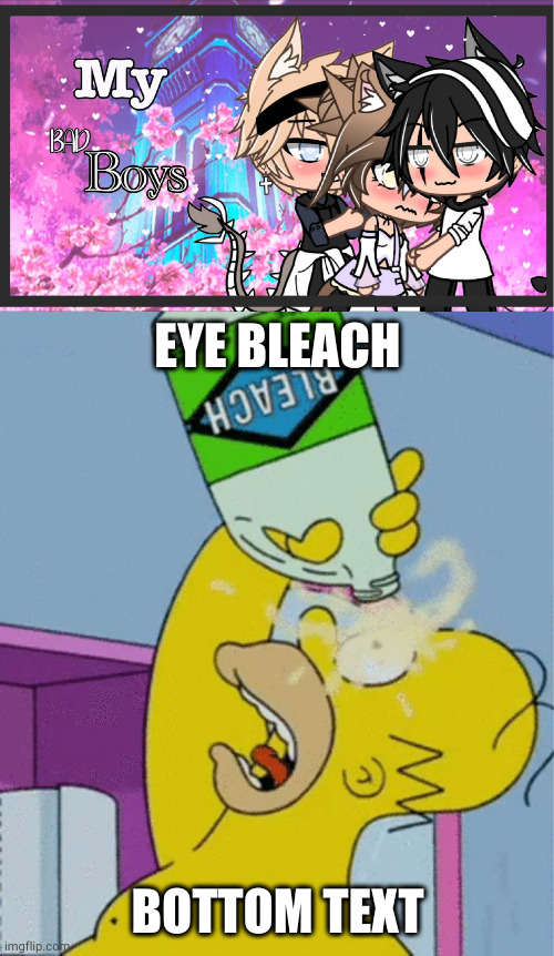 An old image I found in the files. | EYE BLEACH; BOTTOM TEXT | image tagged in nooo,homer bleaching eyes,random tag i decided to put,memes,homer simpson | made w/ Imgflip meme maker