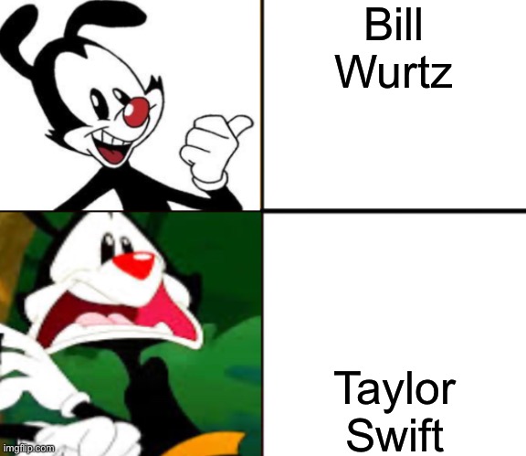 Yakko yes/no | Bill Wurtz; Taylor Swift | image tagged in yakko yes/no,bill wurtz,taylor swift | made w/ Imgflip meme maker