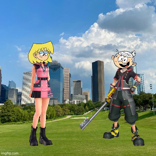 Kingdom Hearts Cosplay (TLH Style) | image tagged in kingdom hearts,lori loud,lincoln loud,the loud house,disney,nickelodeon | made w/ Imgflip meme maker