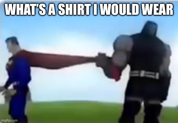 Excuse me | WHAT’S A SHIRT I WOULD WEAR | image tagged in excuse me | made w/ Imgflip meme maker