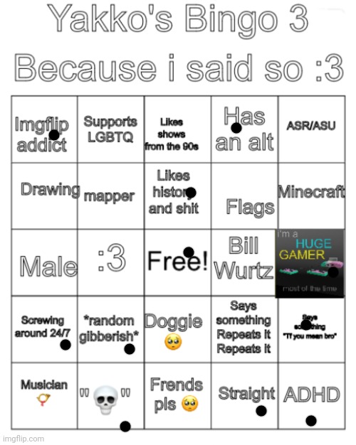 la | image tagged in yakko's bingo the third | made w/ Imgflip meme maker