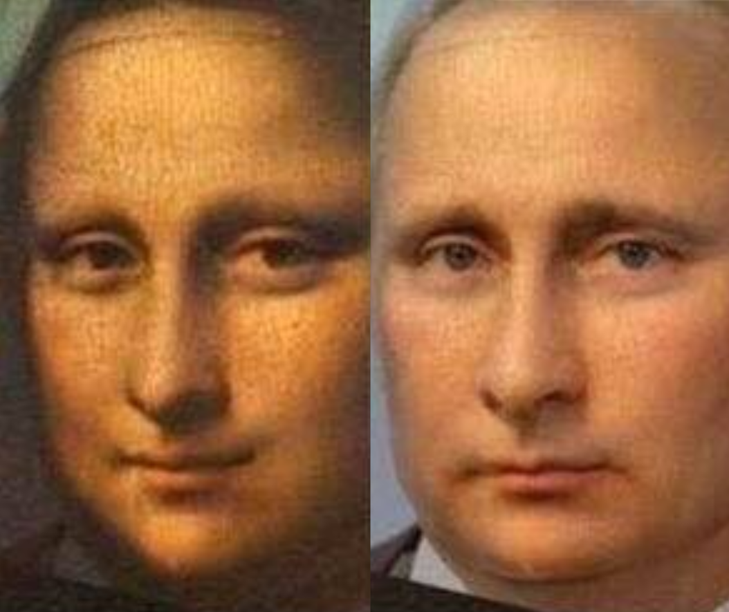 mona lisa putin Blank Meme Template