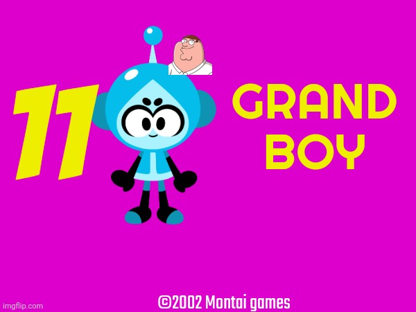 11 Grand Boy | 11; GRAND
BOY; ©2002 Montai games | image tagged in vita boy,grand dad | made w/ Imgflip meme maker