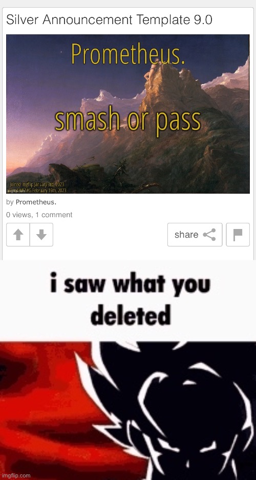 image tagged in i saw what you deleted | made w/ Imgflip meme maker