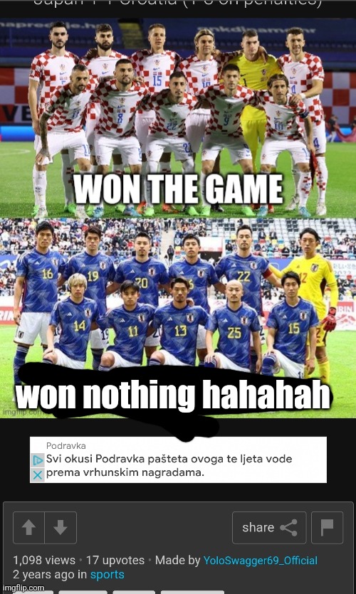 WC2022 | won nothing hahahah | made w/ Imgflip meme maker