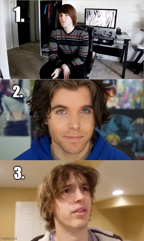 Name these Youtubers (if you can) | 1. 2. 3. | image tagged in youtube,youtubers | made w/ Imgflip meme maker