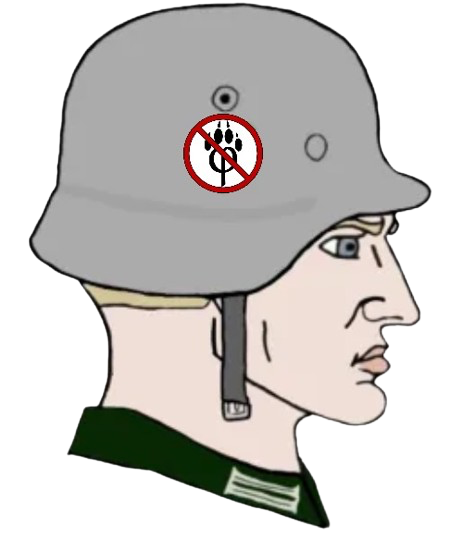 High Quality Anti furry soldier Blank Meme Template