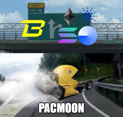 Pac is bridging | PACMOON | image tagged in pacmoon car meme | made w/ Imgflip meme maker