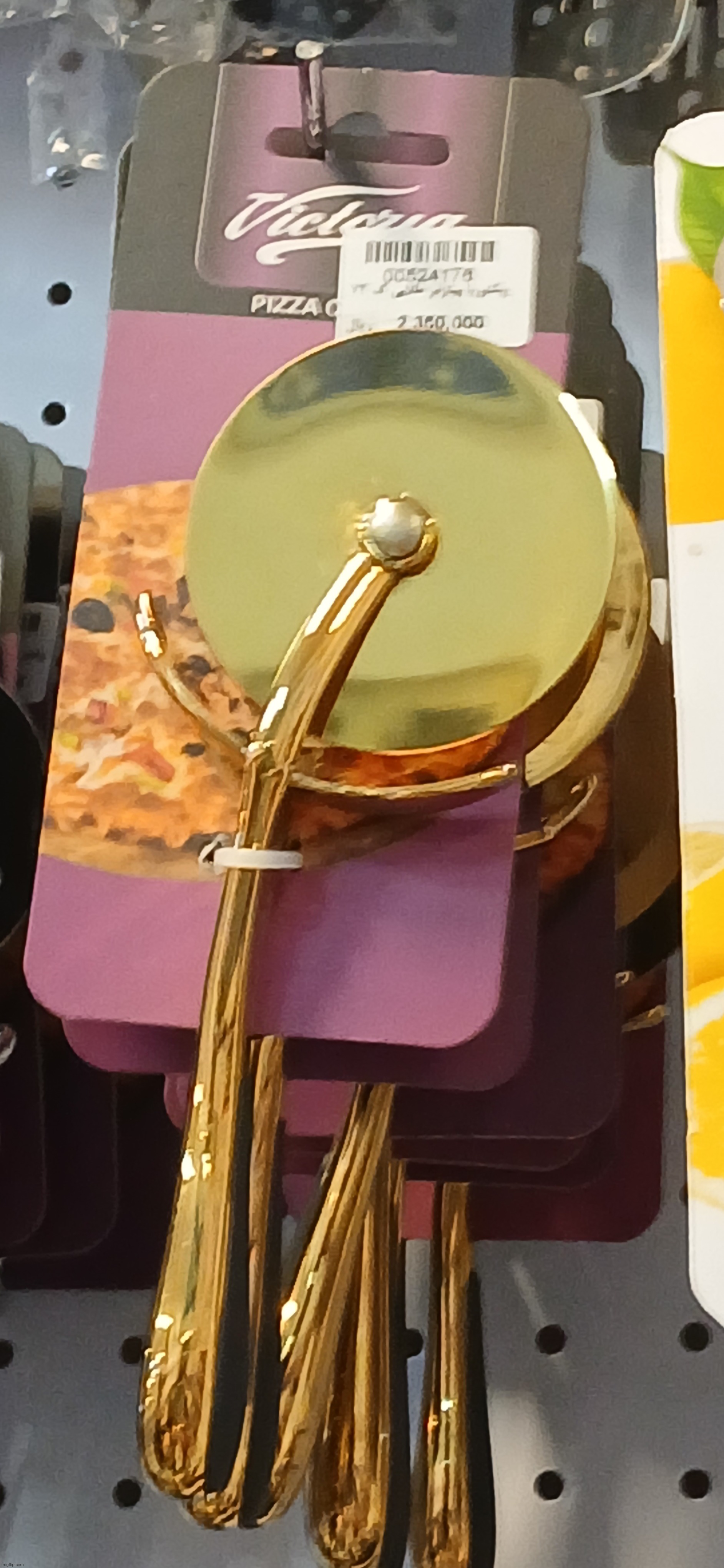 Found this golden pizza cutter at a store | made w/ Imgflip meme maker