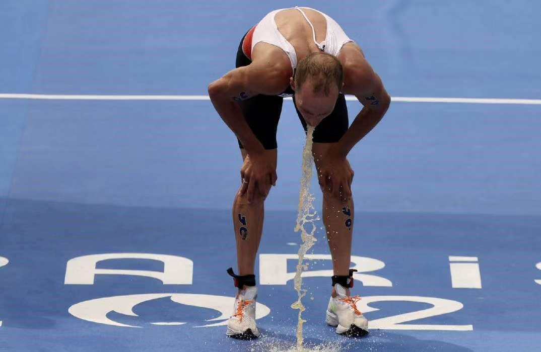 Puking Olympian Blank Meme Template